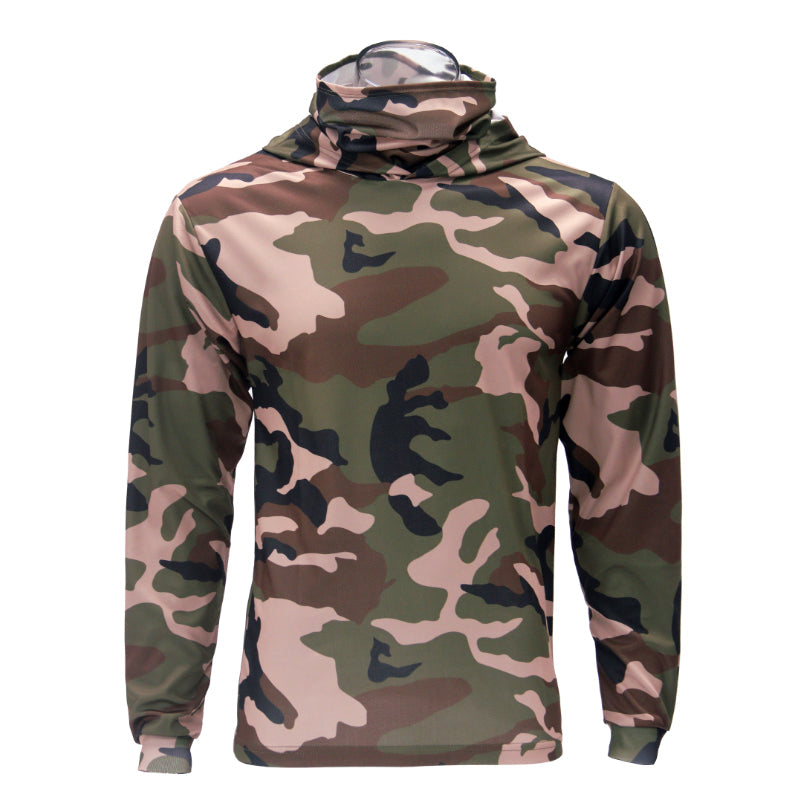 SAFTX-C2-075M Hooded Work Shirt With Built-In Face Mask