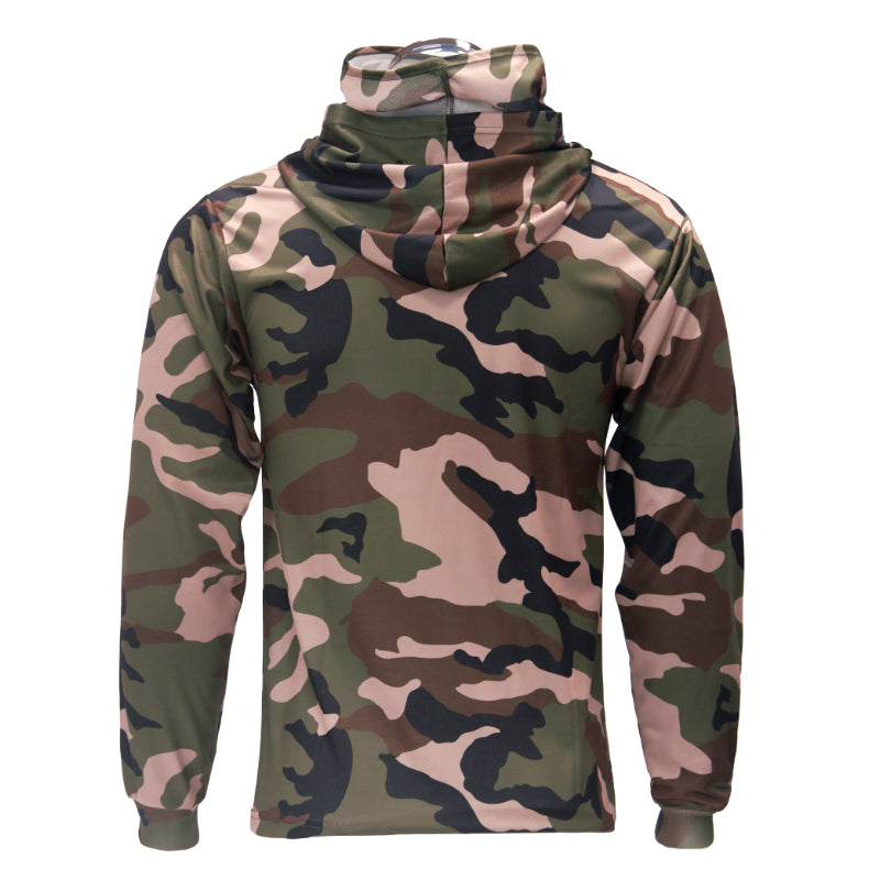 SAFTX-C2-075M Hooded Work Shirt With Built-In Face Mask