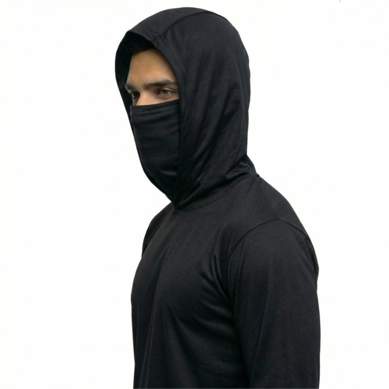 SAFTX-C2-075M Hooded Work Shirt With Built-In Face Mask