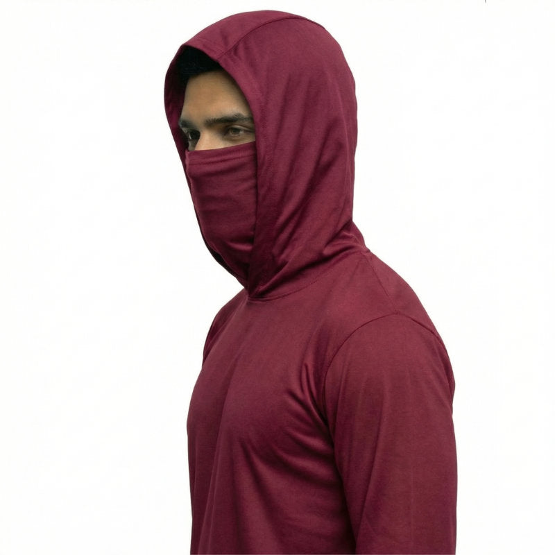 SAFTX-C2-075M Hooded Work Shirt With Built-In Face Mask