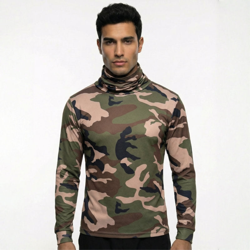 SAFTX-C2-075M Hooded Work Shirt With Built-In Face Mask