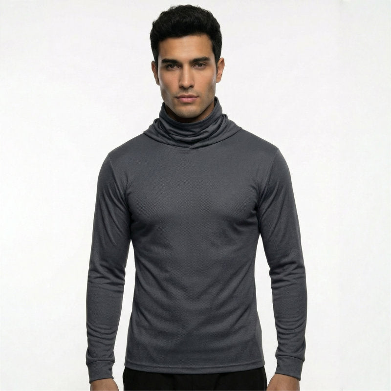 SAFTX-C2-075M Hooded Work Shirt With Built-In Face Mask