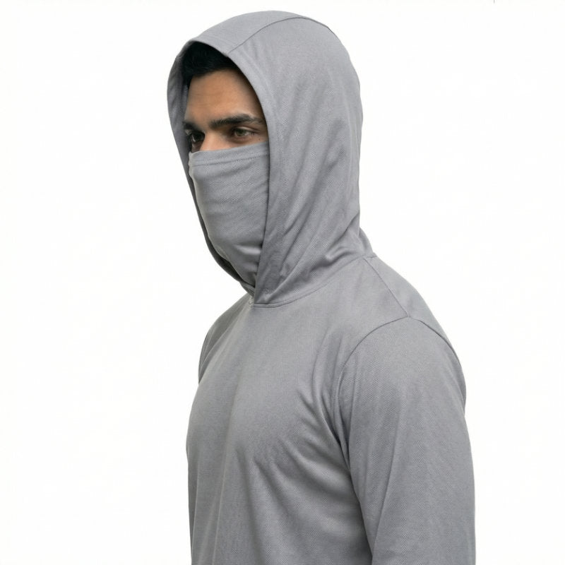 SAFTX-C2-075M Hooded Work Shirt With Built-In Face Mask