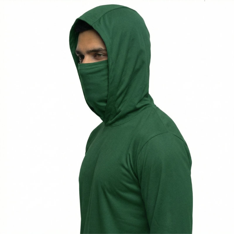 SAFTX-C2-075M Hooded Work Shirt With Built-In Face Mask