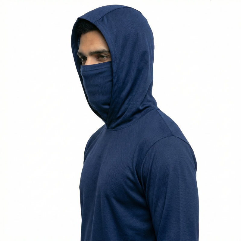 SAFTX-C2-075M Hooded Work Shirt With Built-In Face Mask