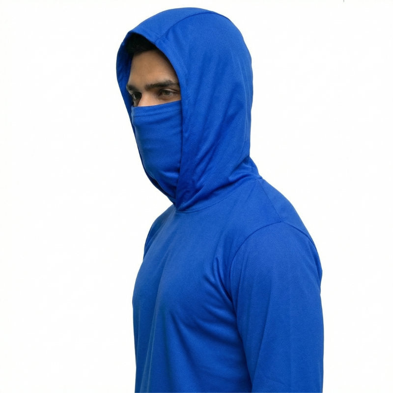SAFTX-C2-075M Hooded Work Shirt With Built-In Face Mask