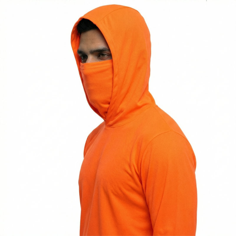 SAFTX-C2-075M Hooded Work Shirt With Built-In Face Mask