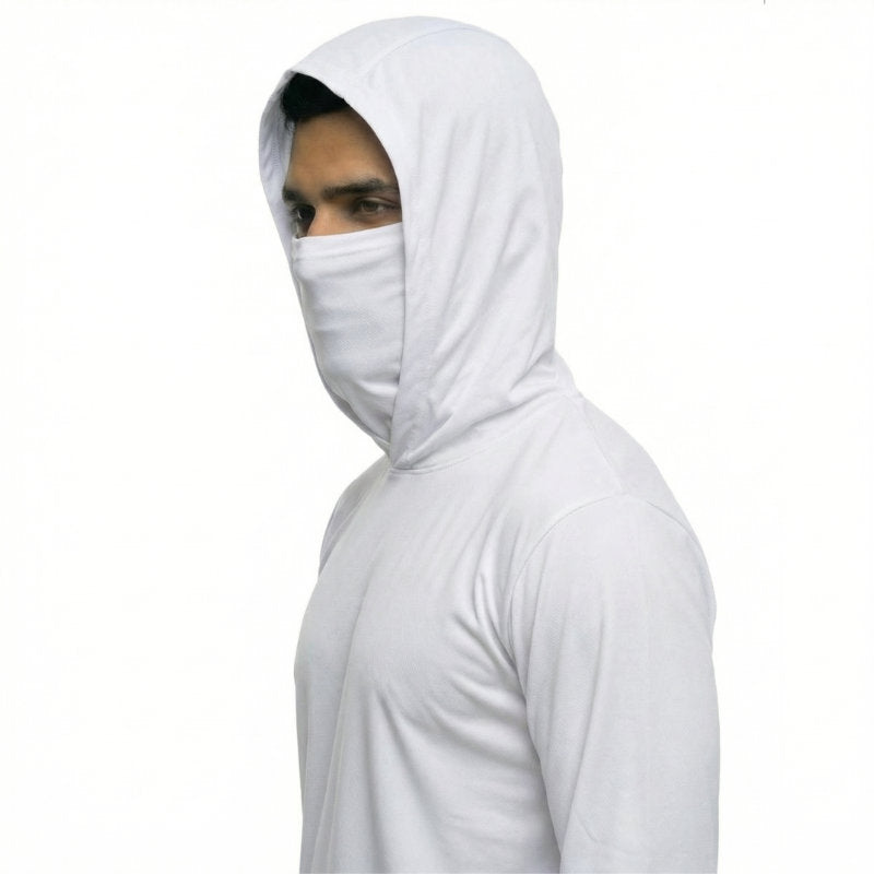 SAFTX-C2-075M Hooded Work Shirt With Built-In Face Mask