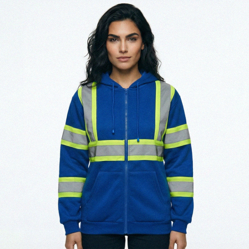 SAFWY-B2-093-1 Reflective Zip Hoodie