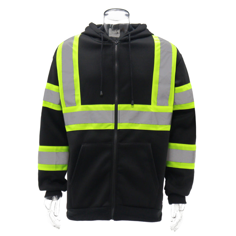 SAFWY-B2-093-1 Reflective Zip Hoodie