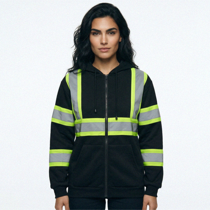 SAFWY-B2-093-1 Reflective Zip Hoodie