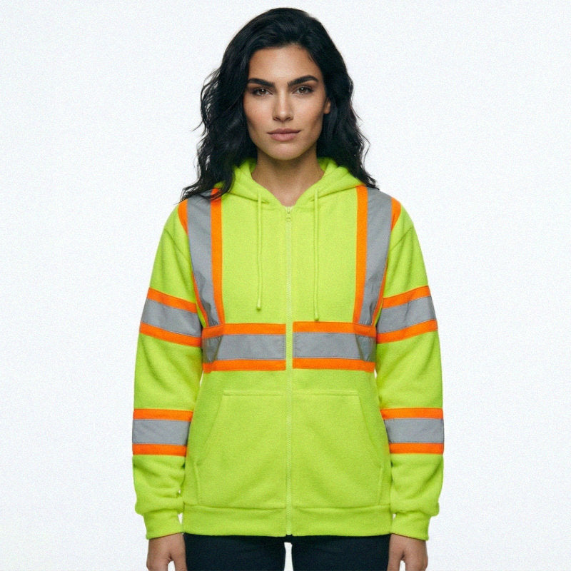 SAFWY-B2-093-1 Reflective Zip Hoodie