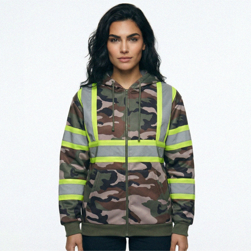 SAFWY-B2-093-1 Reflective Zip Hoodie
