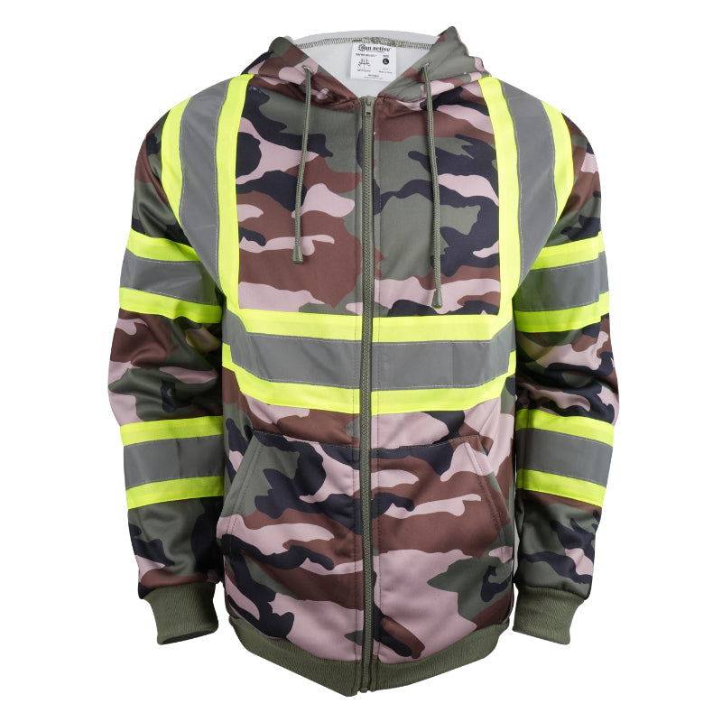 SAFWY-B2-093-1 Reflective Zip Hoodie