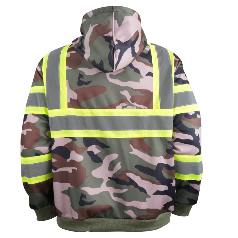 SAFWY-B2-093-1 Reflective Zip Hoodie
