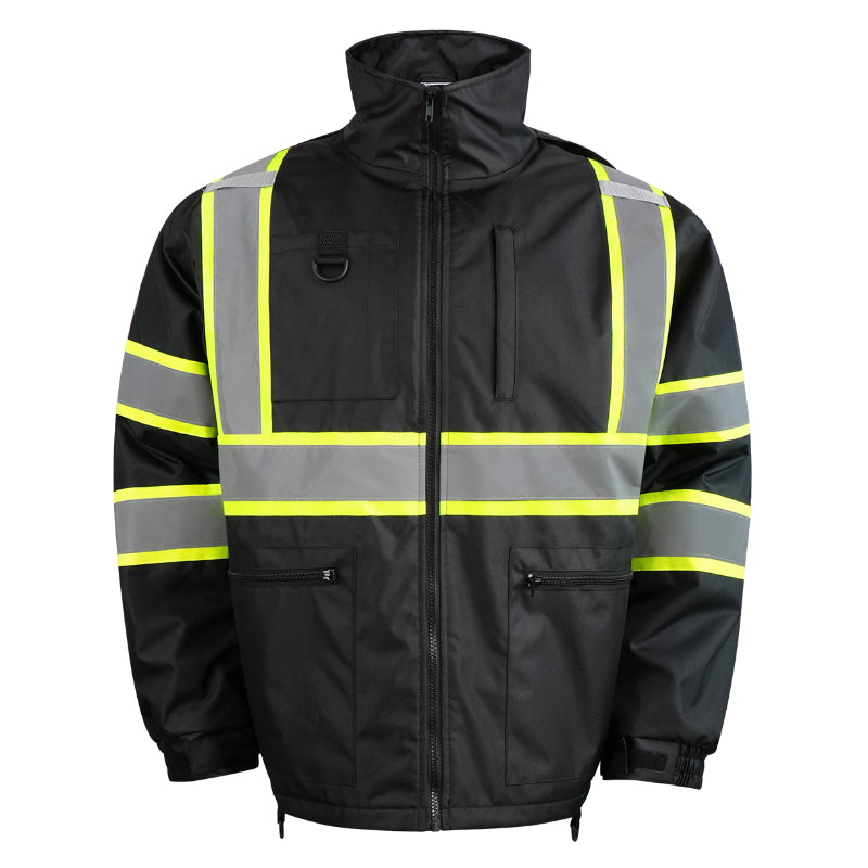 SAFMY-A48-218-1 Hooded Reflective Safety Jacket