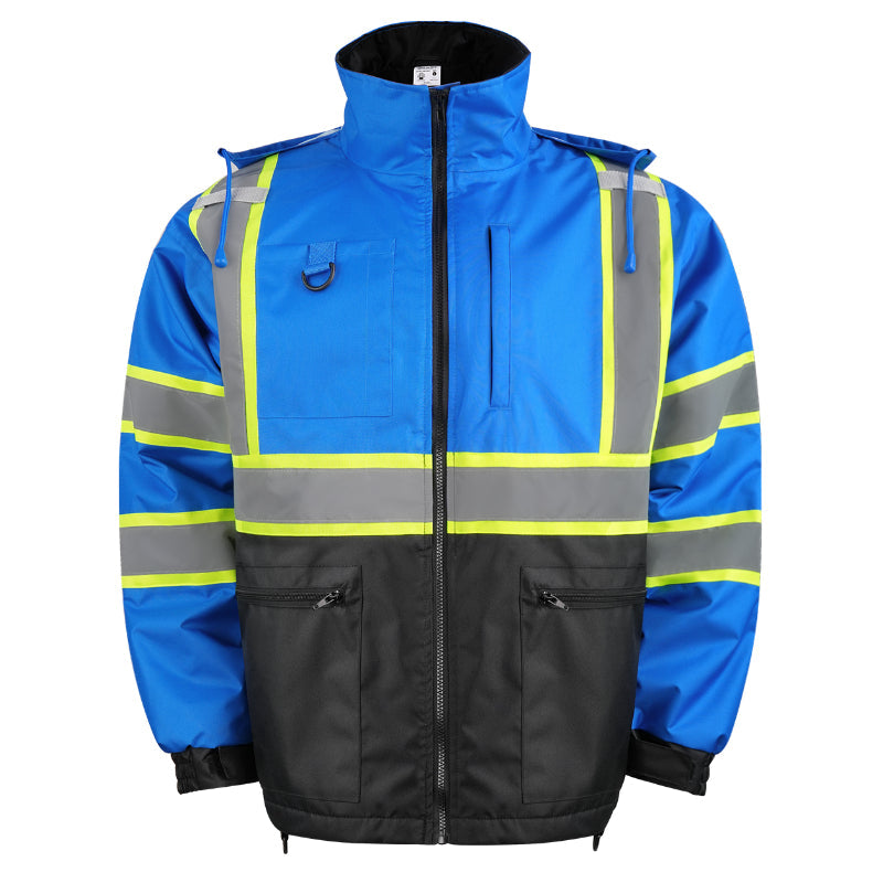 SAFMY-A48-218-1 Hooded Reflective Safety Jacket