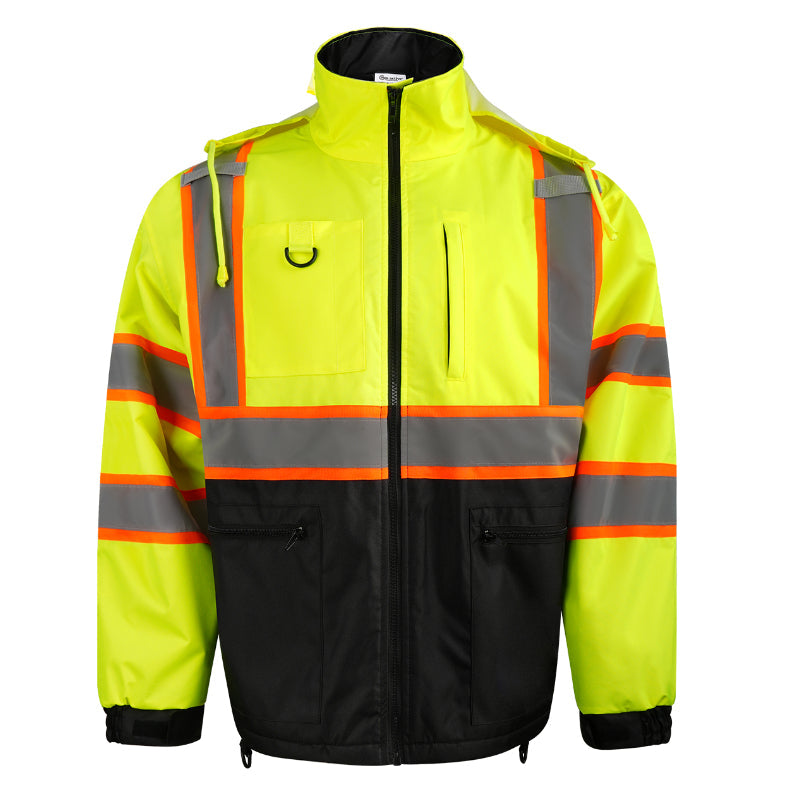 SAFMY-A48-218-1 Hooded Reflective Safety Jacket