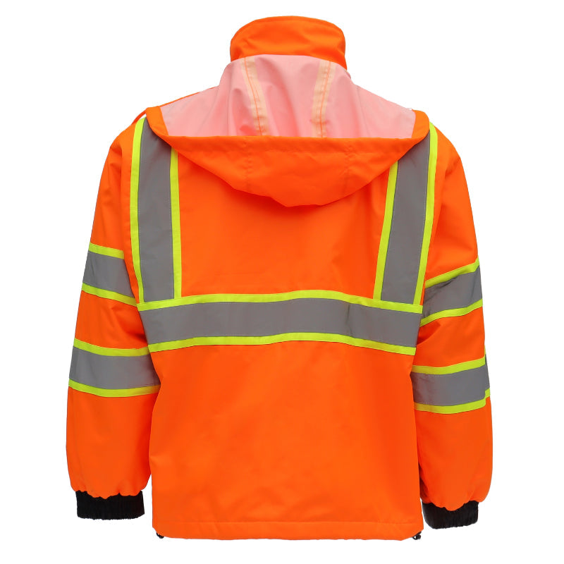 SAFMY-A48-218-1 Hooded Reflective Safety Jacket