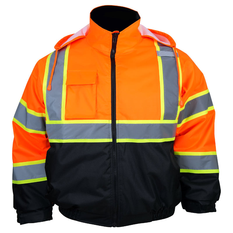 SAFMY-B28-098-1 Reflective Safety Jacket With Padded Lining