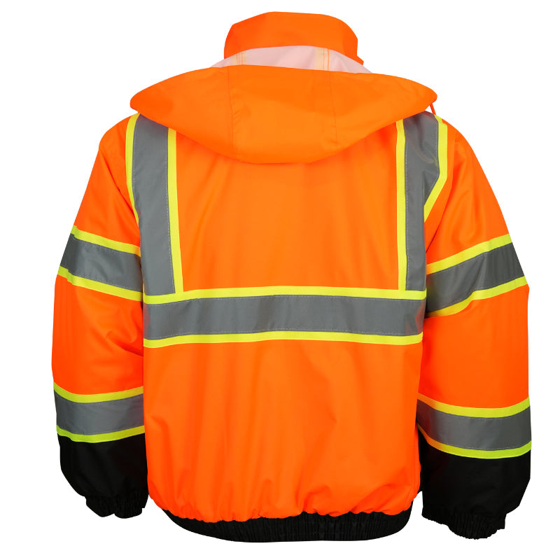 SAFMY-B28-098-1 Reflective Safety Jacket With Padded Lining
