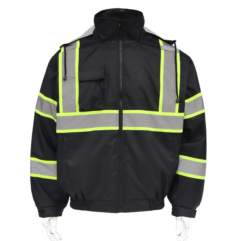 SAFMY-B28-098-1 Reflective Safety Jacket With Padded Lining