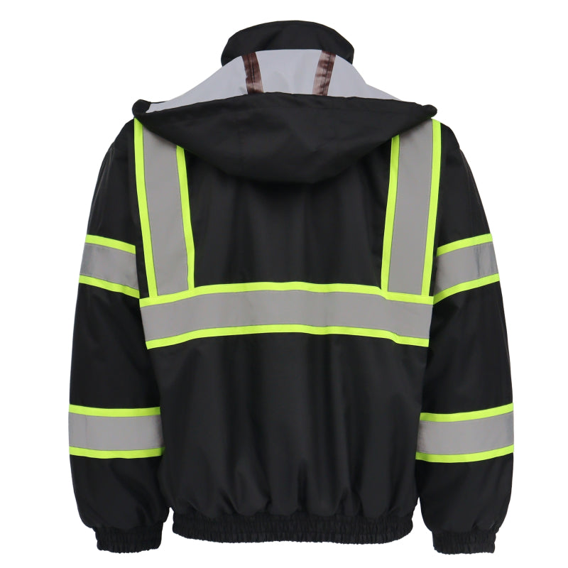 SAFMY-B28-098-1 Reflective Safety Jacket With Padded Lining