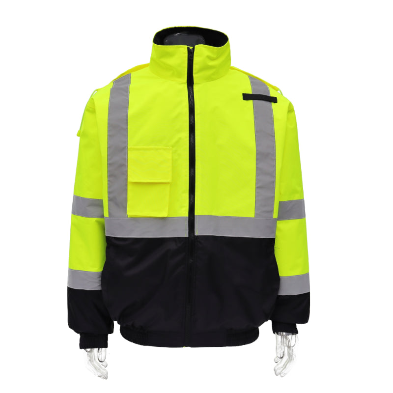 SAFMY-B28-098 Reflective Safety Jacket With Padded Lining