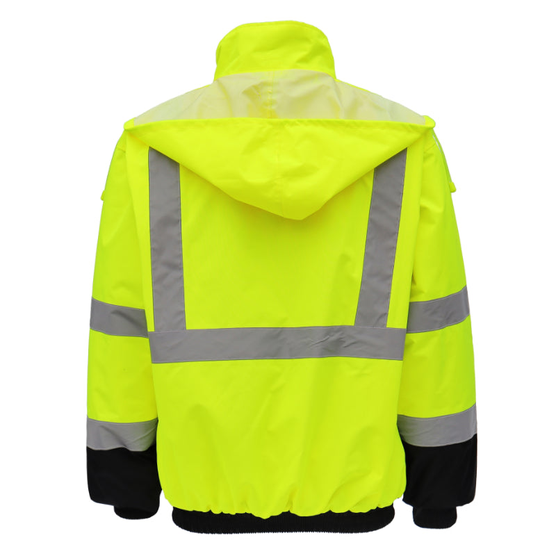SAFMY-B28-098 Reflective Safety Jacket With Padded Lining