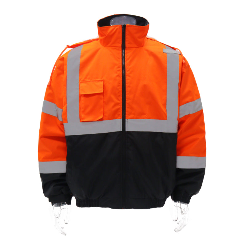 SAFMY-B28-098 Reflective Safety Jacket With Padded Lining