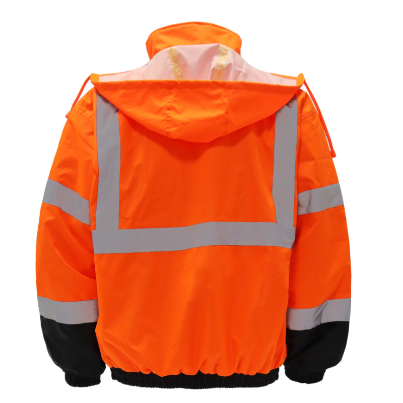 SAFMY-B28-098 Reflective Safety Jacket With Padded Lining