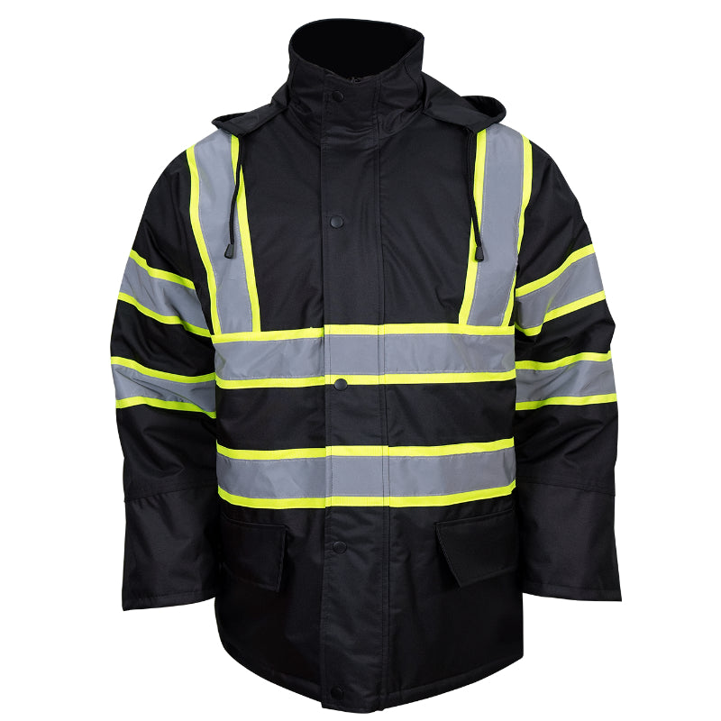 SAFMY-B48-130-1 Reflective Safety Jacket With Hood