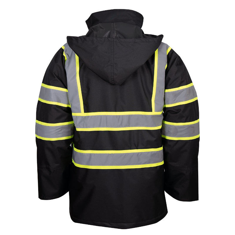 SAFMY-B48-130-1 Reflective Safety Jacket With Hood