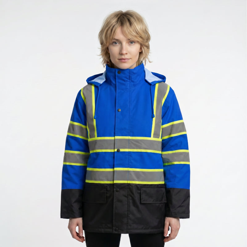 SAFMY-B48-130-1 Reflective Safety Jacket With Hood