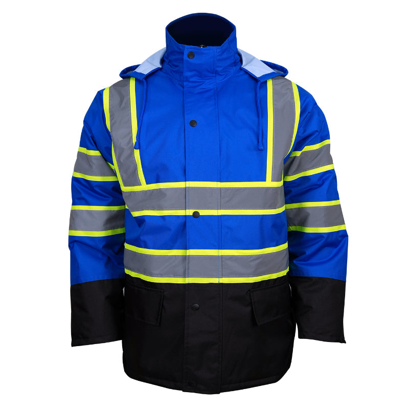 SAFMY-B48-130-1 Reflective Safety Jacket With Hood
