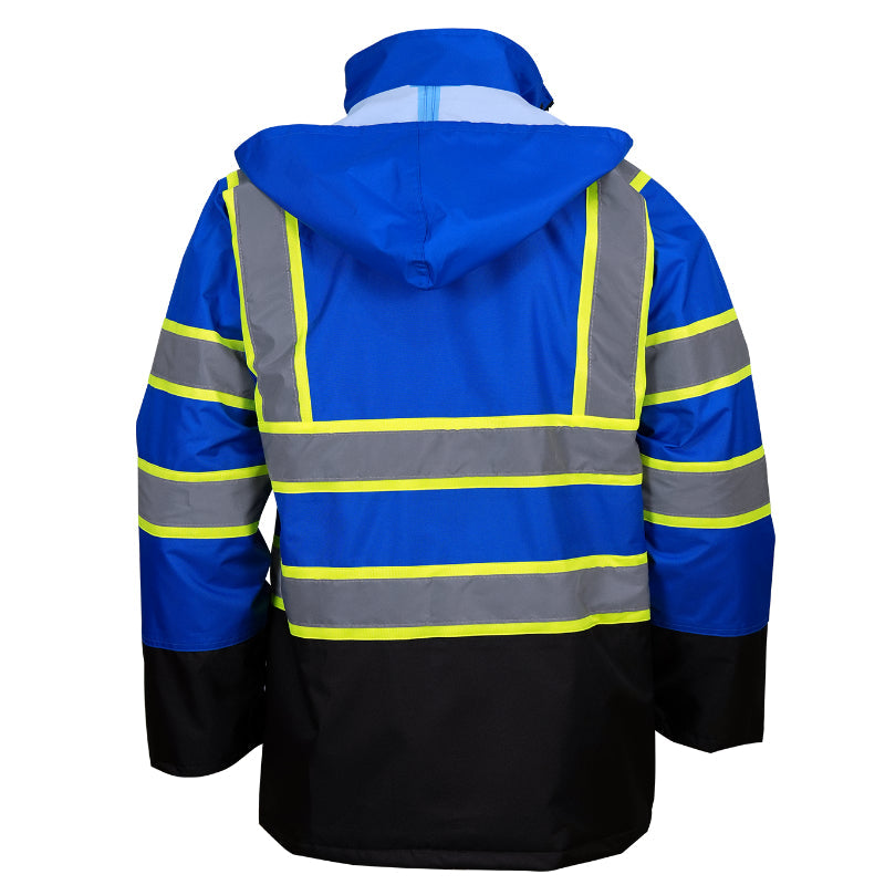 SAFMY-B48-130-1 Reflective Safety Jacket With Hood