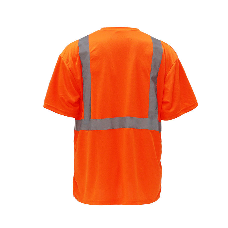 SAFTX-C2-077 High-Visibility Reflective Safety T-Shirt With Pocket