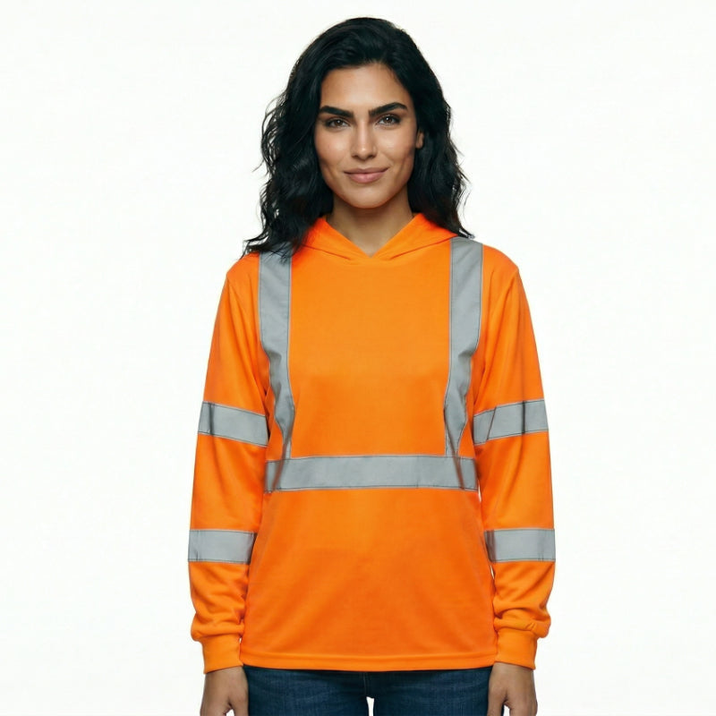 SAFTX-C2-080 High-Visibility Reflective Hooded T-Shirt