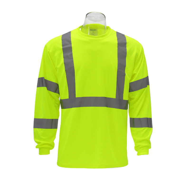 SAFTX-C6-081 High-Visibility Reflective Long Sleeve Safety Shirt