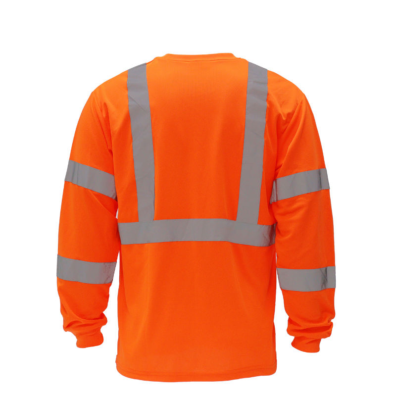 SAFTX-C6-081 High-Visibility Reflective Long Sleeve Safety Shirt