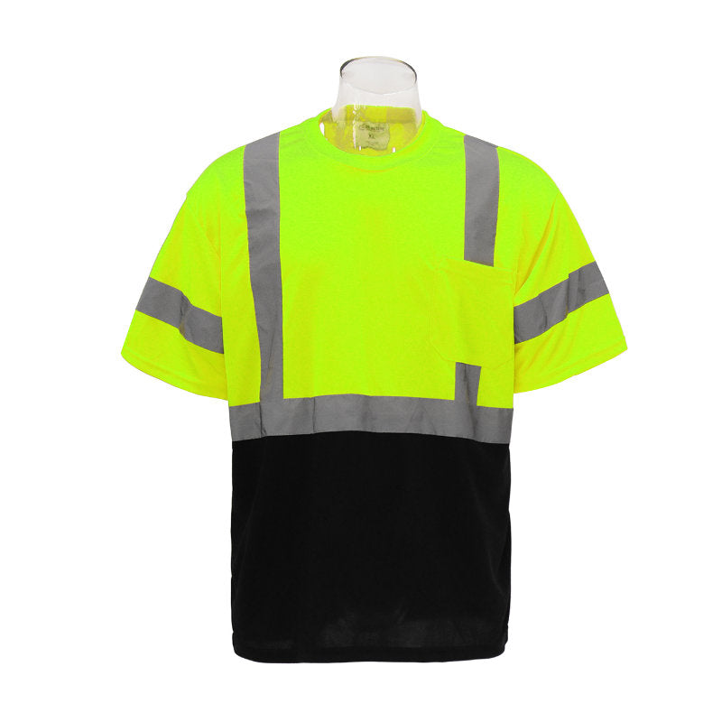 SAFTX-C28-078 High-Visibility Reflective Safety T-Shirt With Pocket