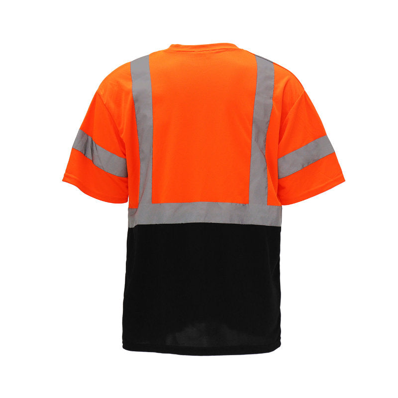 SAFTX-C28-078 High-Visibility Reflective Safety T-Shirt With Pocket