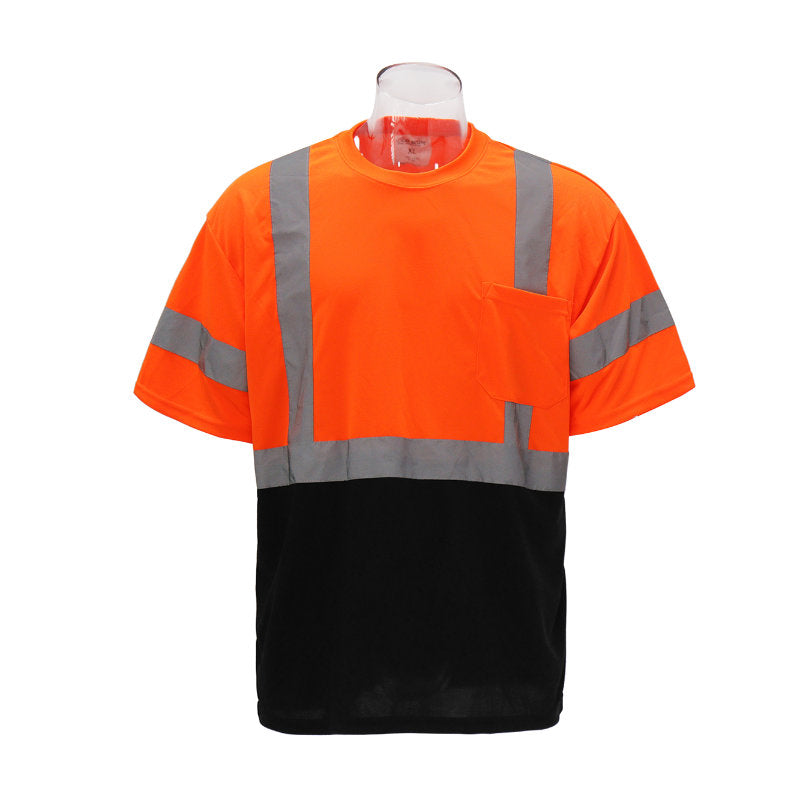 SAFTX-C28-078 High-Visibility Reflective Safety T-Shirt With Pocket
