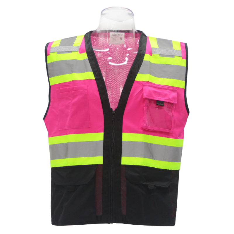 SAFBX-A68-062 High-Visibility Safety Vest with Pockets