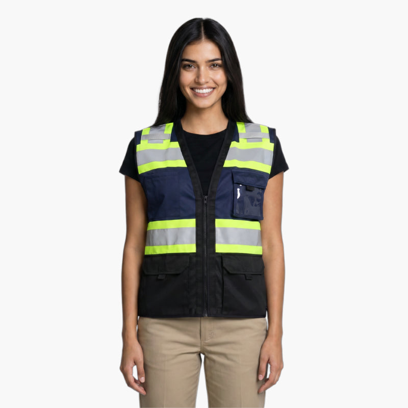 SAFBX-A68-062 High-Visibility Safety Vest with Pockets