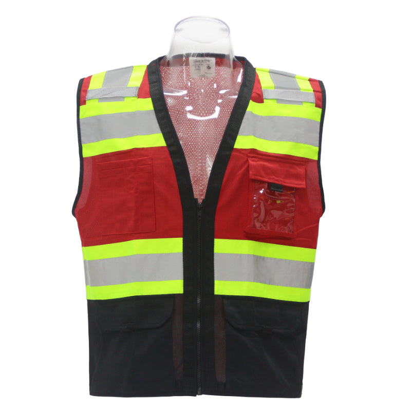 SAFBX-A68-062 High-Visibility Safety Vest with Pockets
