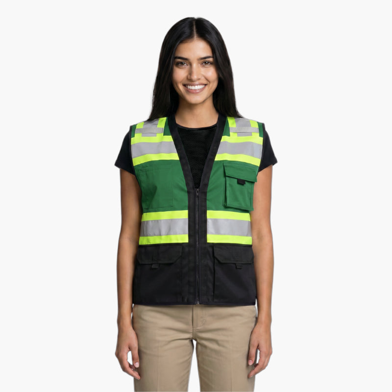 SAFBX-A68-062 High-Visibility Safety Vest with Pockets