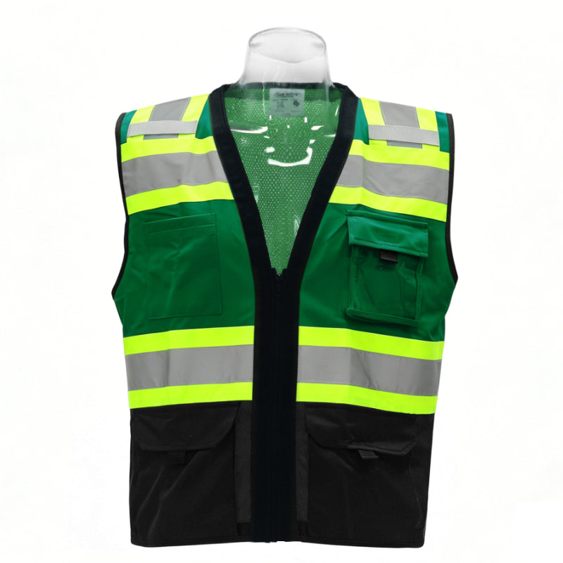 SAFBX-A68-062 High-Visibility Safety Vest with Pockets