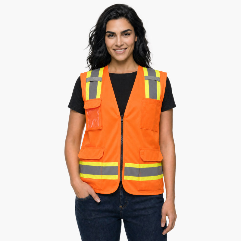 SAFBX-A6-061 High Visibility Safety Vest with Pockets