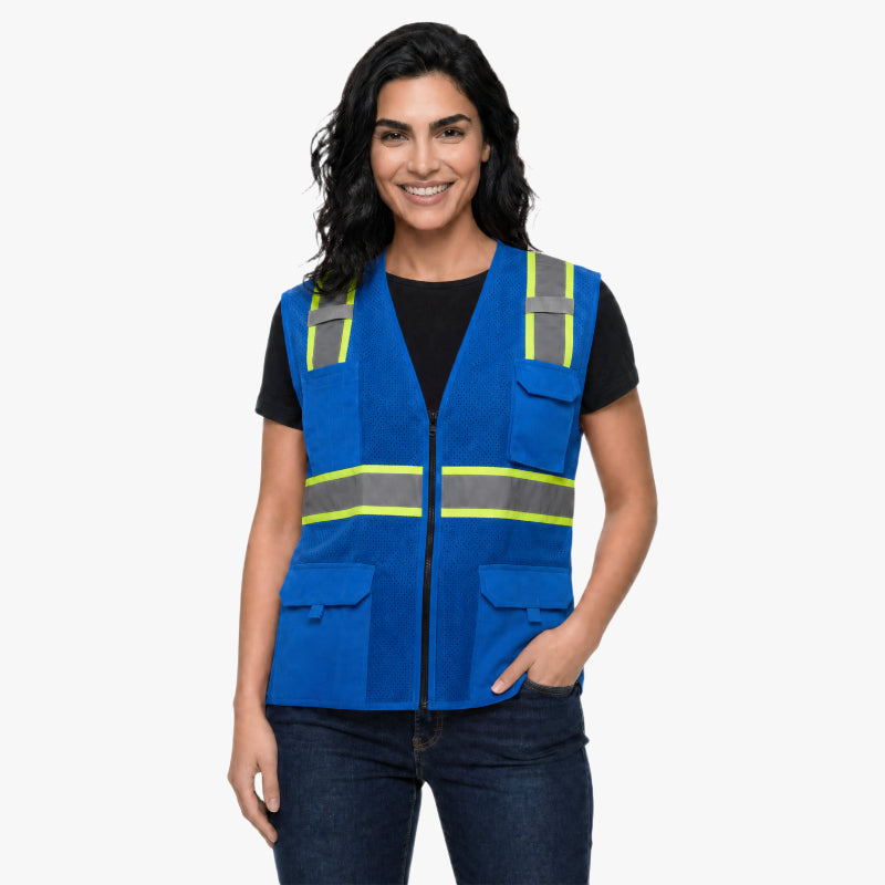 SAFBX-A3-064 Reflective Safety Vest with Multi-Pocket Design